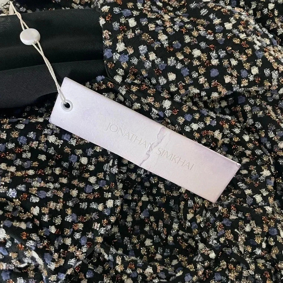 Jonathan Simkhai Edith metallic ruched midi dress - Picture 6 of 12